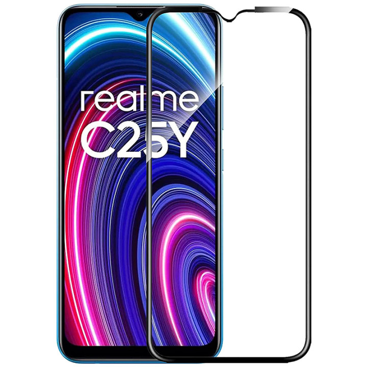 Защитное стекло Full screen PowerPlant для Realme C25Y