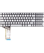 Клавіатура для ноутбука ASUS N551, N551JQ без кадру, silver