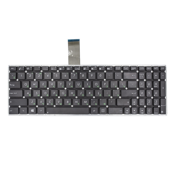 Клавиатура для ноутбука ASUS X501, X550 без фрейма, с креплением, Black