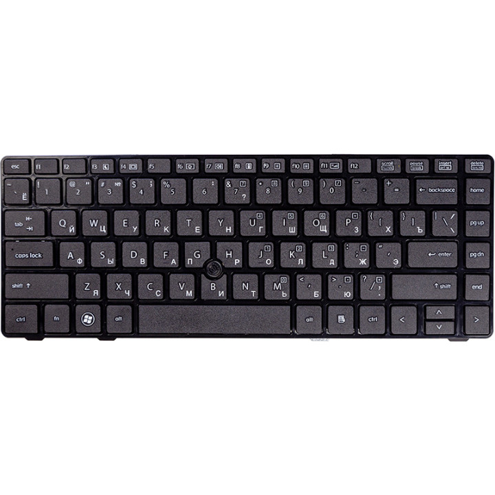 Клавиатура для ноутбука HP Elitebook 8460P, ProBook 6460b черный фрейм, Black