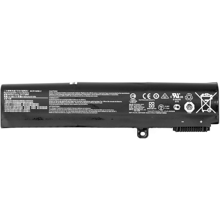 Аккумулятор для ноутбуков MSI GE72VR Series (BTY-M6H) 10.86V 4730mAh (original)