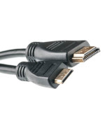 Відео кабель PowerPlant HDMI - mini HDMI позолочені конектори 1.3V 0.5м, Black