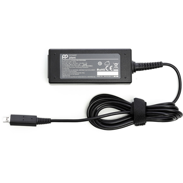 Блок питания PowerPlant для ноутбуков  ACER 220V, 12V 18W 1.5A (micro USB)