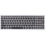 Клавіатура для ноутбука ASUS ZenBook UX32, UX32A сірий фрейм, Black