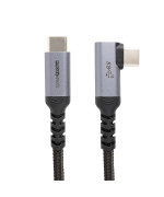 USB Кабель PowerPlant USB3.1, USB-C - USB-C, 10Gbps, 100W, 20V/5A, 4K/60HZ, 1м, Black