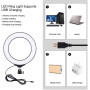 Кольцевая USB RGBW LED лампа Puluz PKT3047B 6.2" + настольное крепление, Black