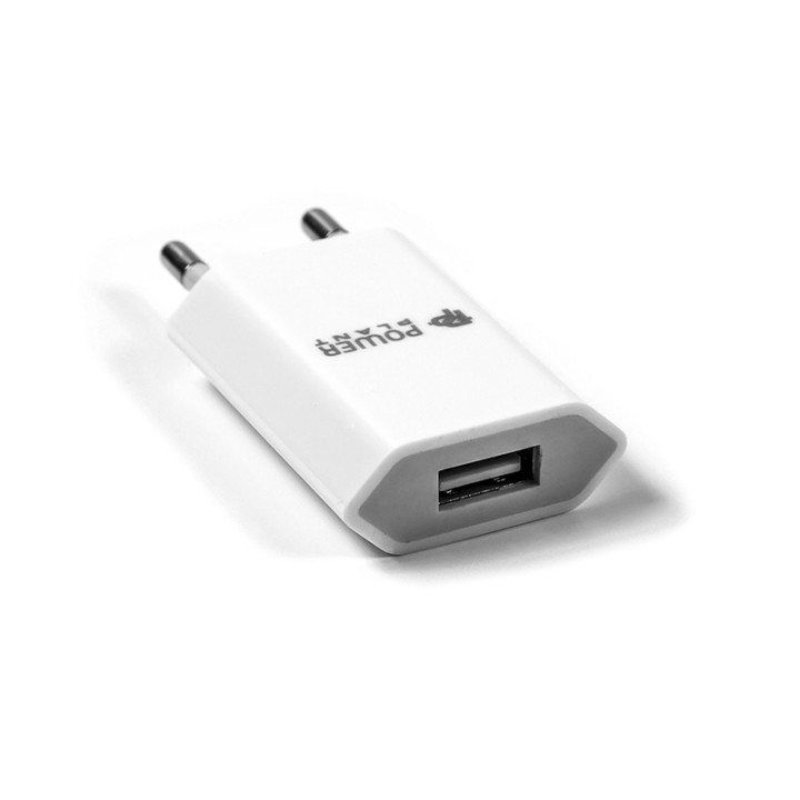 Сетевое зарядное USB-устройство Slim 1A, White