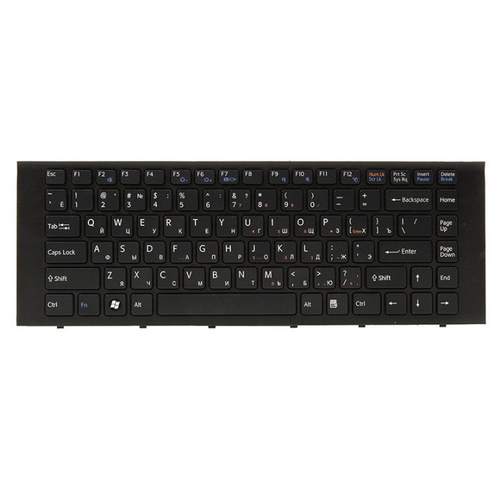 Клавіатура для ноутбука SONY EG чорний фрейм, Black