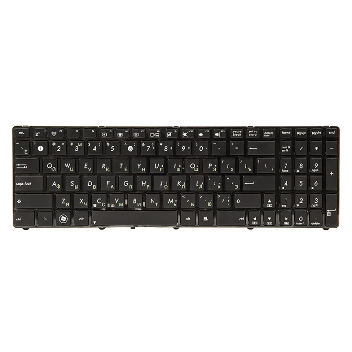 Клавиатура для ноутбука ASUS K50, K50A, K50I черный фрейм, Black