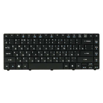 Клавiатура для ноутбука ACER Aspire 3810 чорний фрейм, Black