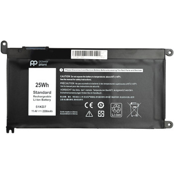 Акумулятор PowerPlant 51KD7 для ноутбука DELL Chromebook 3180 11.4V 2200mAh