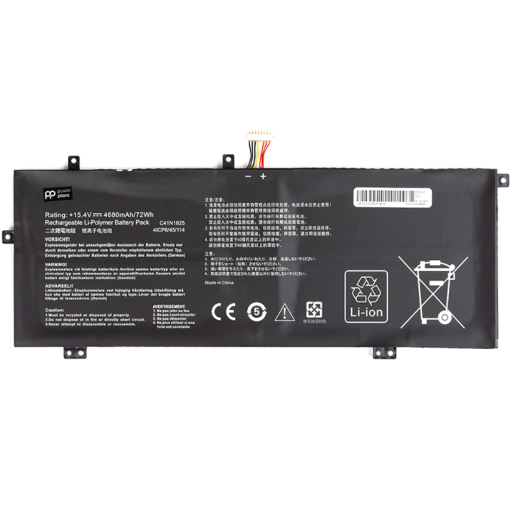 Акумулятор PowerPlant C41N1825-4S1P для ноутбуків ASUS 15.4V 4680mAh