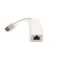 Перехідник PowerPlant USB 3.1 Type-C – 3 порти USB 2.0 + Ethernet, White