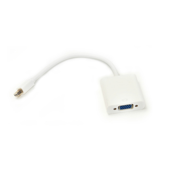 Кабель-перехідник PowerPlant Mini DisplayPort - VGA 0.15м, White