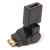 Перехідник PowerPlant HDMI AF - mini HDMI AM 360 градусів, Black