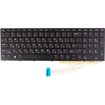 Клавиатура для ноутбука HP Probook 450 G5, 470 G5 с рамкой, Black