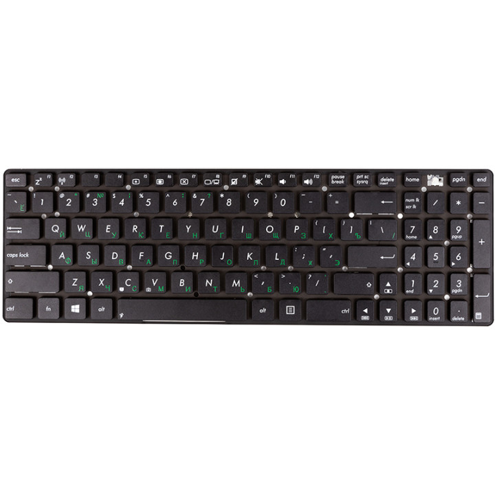 Клавиатура для ноутбука ASUS K55, K55V, K55X, Black
