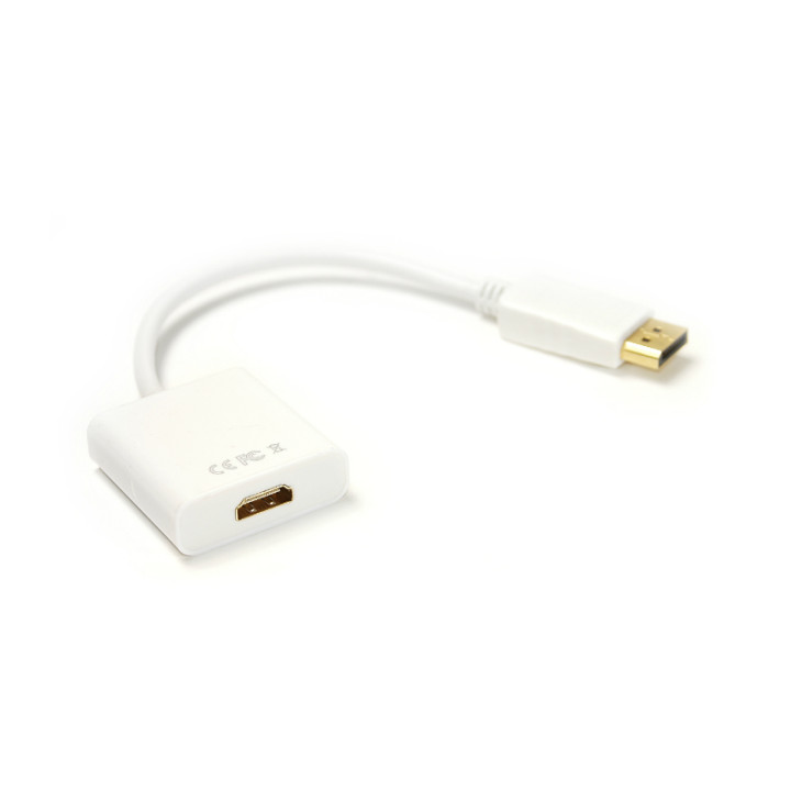 Кабель-перехідник PowerPlant HDMI (F) - DisplayPort (M), 0.15м, 1.4V, 4K x 2K