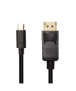 USB Кабель PowerPlant Type-C 3.1 Thunderbolt 3 (M) - DisplayPort (M), 4K, 3 м, Black