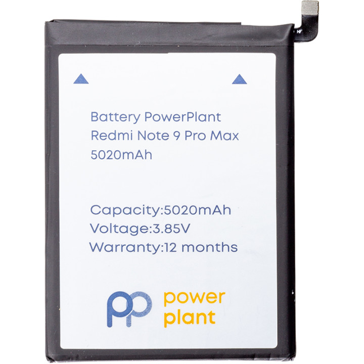 Акумулятор PowerPlant для Xiaomi Redmi Note 9 Pro Max (BN52) 5020mAh