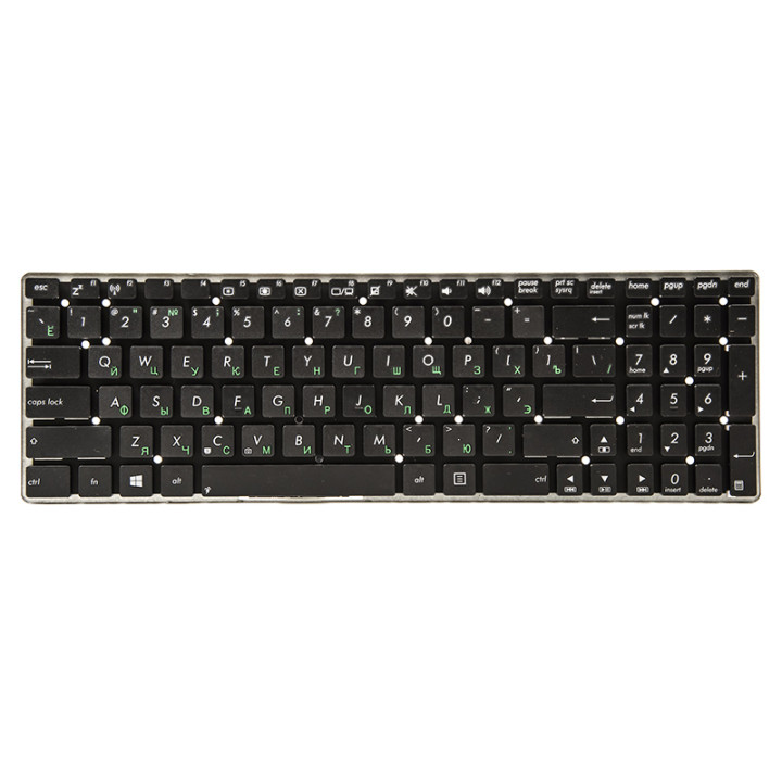 Клавіатура для ноутбука ASUS K55, K75A, K75VD без фрейму, Black