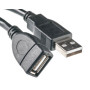 USB Кабель PowerPlant USB 2.0 AF – AM, 0.5м, Black