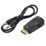 Перехідник PowerPlant HDMI - VGA + Audio з аудіо кабелем 0.5м, Black
