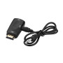 Перехідник PowerPlant HDMI - VGA + Audio з аудіо кабелем 0.5м, Black