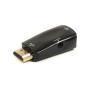 Перехідник PowerPlant HDMI - VGA + Audio з аудіо кабелем 0.5м, Black