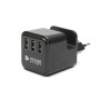 Сетевое зарядное устройство для PowerPlant W-360 3xUSB: 220V, 3.4A, Black
