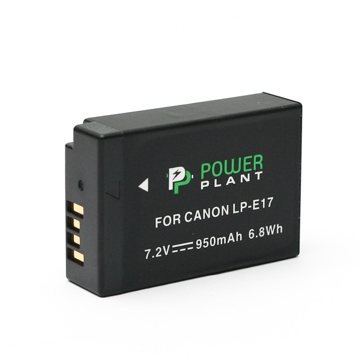Акумулятор PowerPlant для Canon LP-E17 950mAh, Black