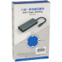 Адаптер USB Type-C - 2 x USB 3.0, 1x USB 2.0, 1x Type C (PD), HDMI, SD, RJ45