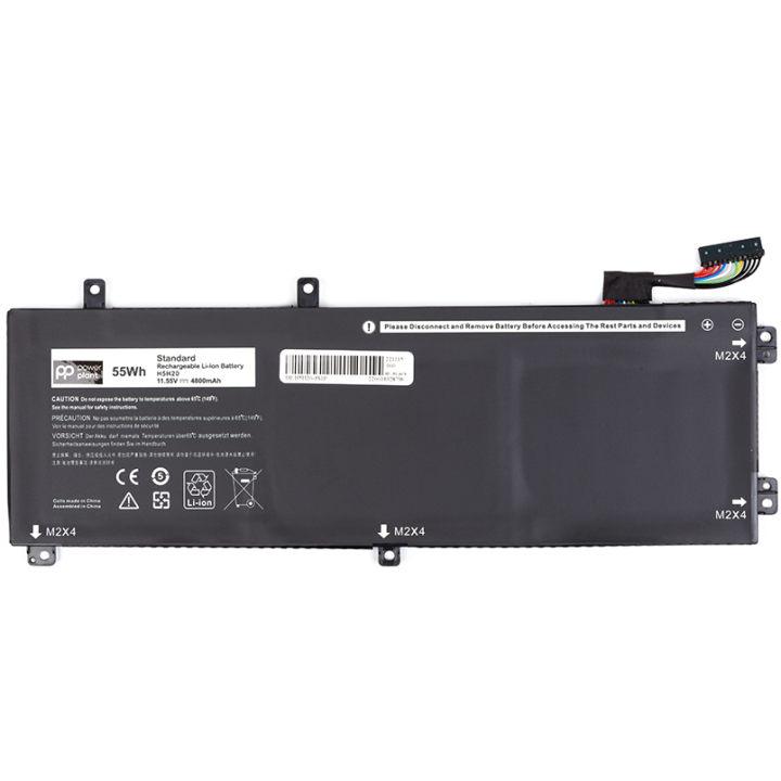 Акумулятори PowerPlant для ноутбуків DELL XPS 15 9550 Series (H5H20) 11.55V 4800mAh.