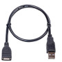 USB Кабель PowerPlant USB 2.0 AF – AM, 0.5м, Black