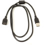 USB Кабель PowerPlant USB 2.0 AF – AM, 1.0 м, One ferrite