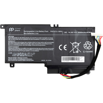 Акумулятор PowerPlant PA5107U-1BRS, TA5107P9 для ноутбуків TOSHIBA Satellite L55 14.4V 3000mAh
