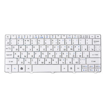 Клавиатура для ноутбука ACER Aspire One 521, eMachines 350 без фрейма, White