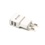 Мережевий зарядний пристрій PowerPlant для USB 2.1A 5V, White