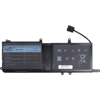 Аккумулятор для ноутбуков Dell Alienware 15 R3 (9NJM1) 11.4V 99Wh (original)