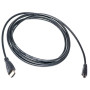 Відео кабель PowerPlant HDMI - micro HDMI позолочені конектори 1.3V 2м, Black