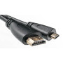 Видео кабель PowerPlant HDMI - micro HDMI позолоченные коннекторы 1.3V 2м, Black