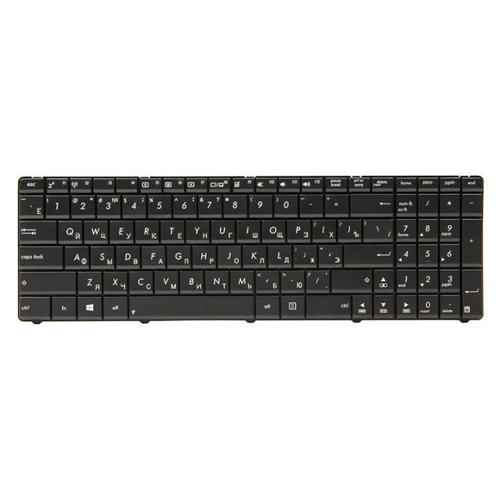 Клавіатура для ноутбука ASUS A52, K52, X54 (N53 version) чорний фрейм, Black