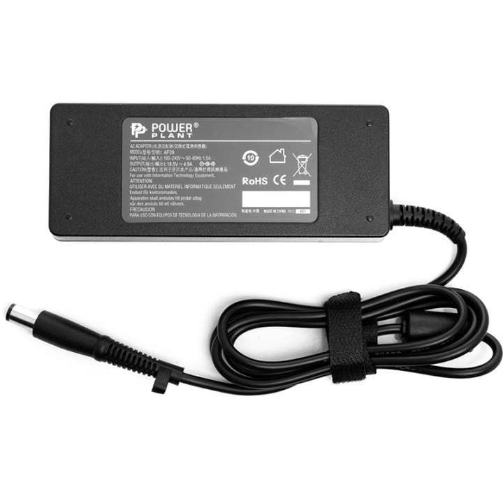 Блок питания PowerPlant для ноутбука HP 220V 18.5V 90W 4.9A 7.4 х 5.0