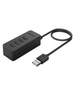 USB-хаб ORICO USB 2.0 4 порти (W5P-U2-030-BK-PRO), Black