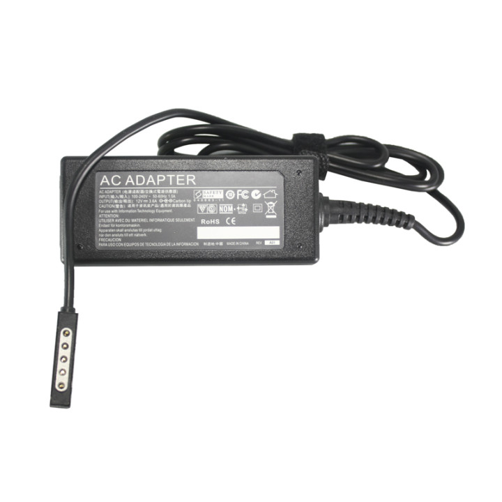 Блок питания для планшетов PowerPlant MICROSOFT 45W 3.6A 220V 12V, 5pin