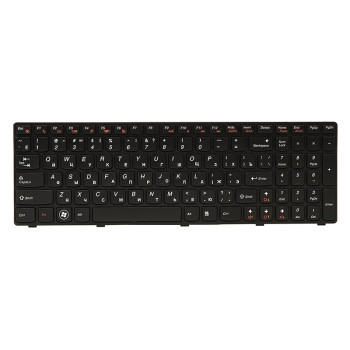 Клавиатура для ноутбука IBM/LENOVO G570, G575 черный фрейм, Black