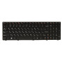 Клавіатура для ноутбука IBM/LENOVO G570, G575 чорний фрейм, Black