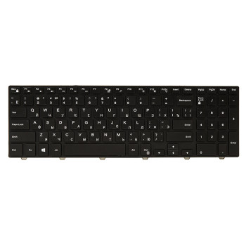 Клавиатура для ноутбука DELL Inspiron 15: 3000, 5000 черный фрейм, Black