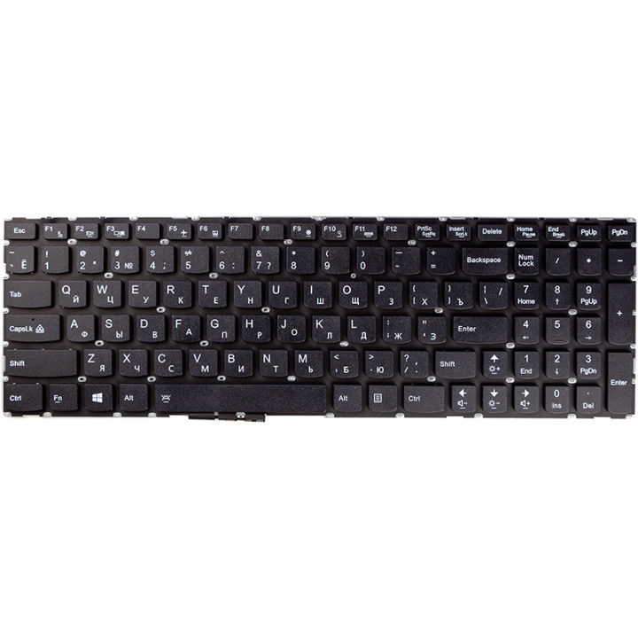 Клавіатура для ноутбука Lenovo Erazer Y50, Y50-70, Ideapad U530, Black