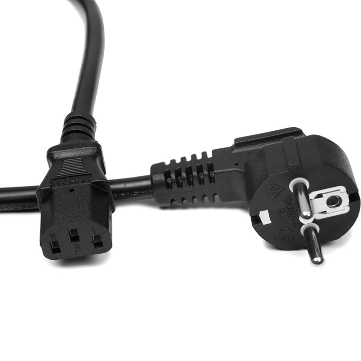 Кабель живлення C13, 220V, 3x1.5, мідь, 2м, Black